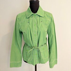 Ann Taylor Loft lightweight green jacket - sz 8
